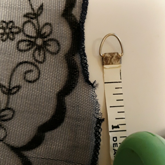 SHEER, LACY BLACK TOP /TUNIC/SKIRT/SLIP DRESS, XS - Picture 5 of 5